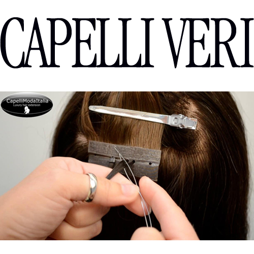 סיומת פס כפול מיקרורינג - CAPELLI EXTENSION MODA ITALIA